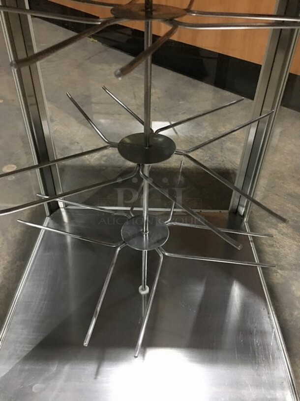 Super Pretzel Commercial Countertop Pretzel Warming Display Case! All Stainless Steel! Model 850B Serial 1102108457! 120V! - Image 7 of 10