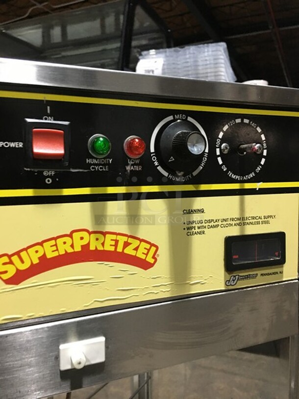 Super Pretzel Commercial Countertop Pretzel Warming Display Case! All Stainless Steel! Model 850B Serial 1102108457! 120V! - Image 9 of 10