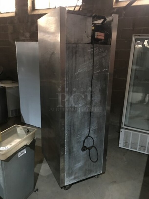 Traulsen Stainless Steel Split Door Reach In Cooler! 115V 1 Phase! On Casters! - Image 3 of 9