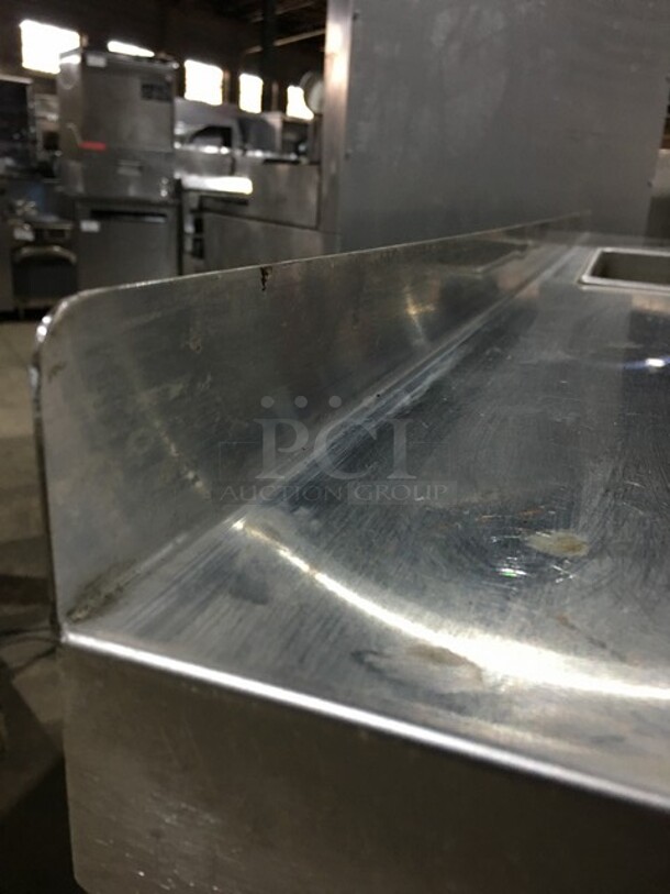 AMAZING! Wells Commercial Work/Prep Table! With Built In Rectangular Warmer! With Thermostat Control! With 2 Shelf Underneath Storage Space! All Stainless Steel! With Backsplash! Model HMP6ULD Serial BITTD061800246! 120V! On Legs! - Image 8 of 12
