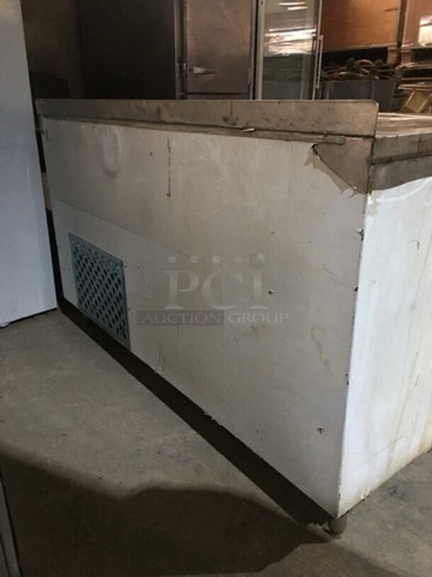 All Stainless Steel Refrigerated Work/Prep Table! With Backsplash! With 2 Door Underneath Storage Space! On Legs! - Image 3 of 9