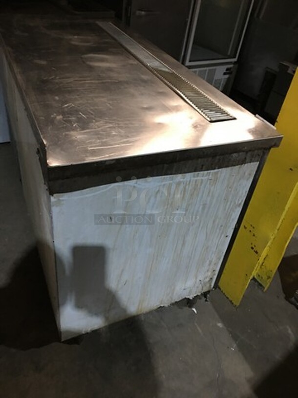 All Stainless Steel Refrigerated Work/Prep Table! With Backsplash! With 2 Door Underneath Storage Space! On Legs! - Image 4 of 9