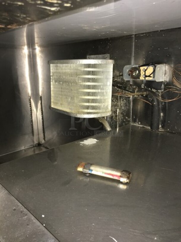 All Stainless Steel Refrigerated Work/Prep Table! With Backsplash! With 2 Door Underneath Storage Space! On Legs! - Image 7 of 9