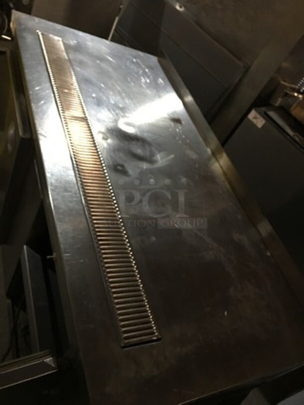 All Stainless Steel Refrigerated Work/Prep Table! With Backsplash! With 2 Door Underneath Storage Space! On Legs! - Image 8 of 9