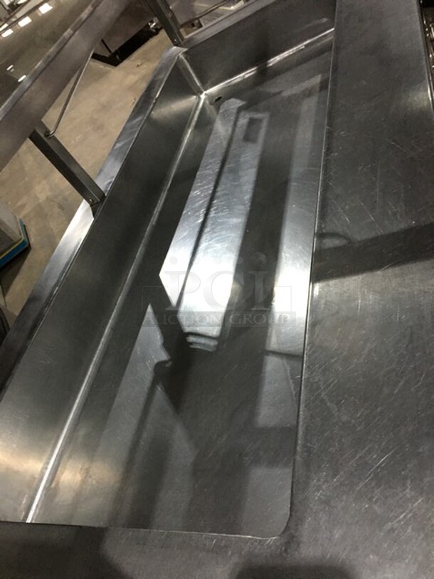 Nice! Dunhill Refrigerated Cold Pan/Salad Bar Work/Serving Station! With Underneath Storage Space! With Sneeze Guard! All Stainless Steel! Model C560MO Serial 08288! 120V! On Casters! - Image 6 of 11