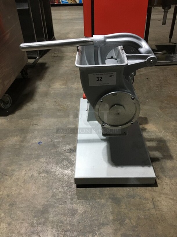Sirman Commercial Electric Gear Driven Hard Cheese Grater! All Stainless Steel! Model GFHP4 Serial 17L00155! 220V!
 - Image 1 of 8