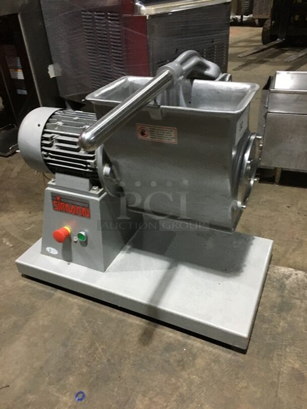Sirman Commercial Electric Gear Driven Hard Cheese Grater! All Stainless Steel! Model GFHP4 Serial 17L00155! 220V!
 - Image 2 of 8