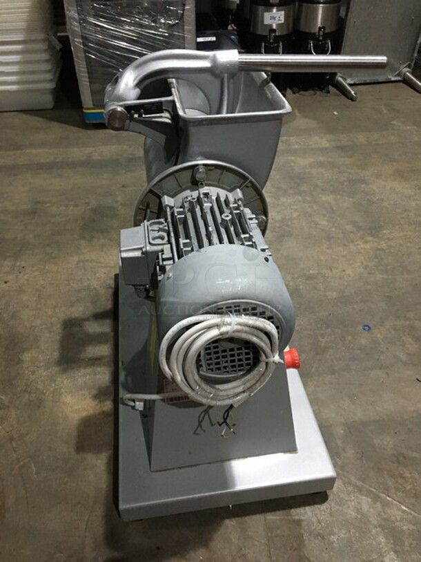Sirman Commercial Electric Gear Driven Hard Cheese Grater! All Stainless Steel! Model GFHP4 Serial 17L00155! 220V!
 - Image 4 of 8