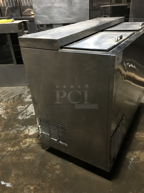 Amazing! Perlick Bar Back Beer Bottle Cooler! With 2 Sliding Doors! Model FR48 Serial 692311! 115V 1Phase!
 - Image 2 of 8