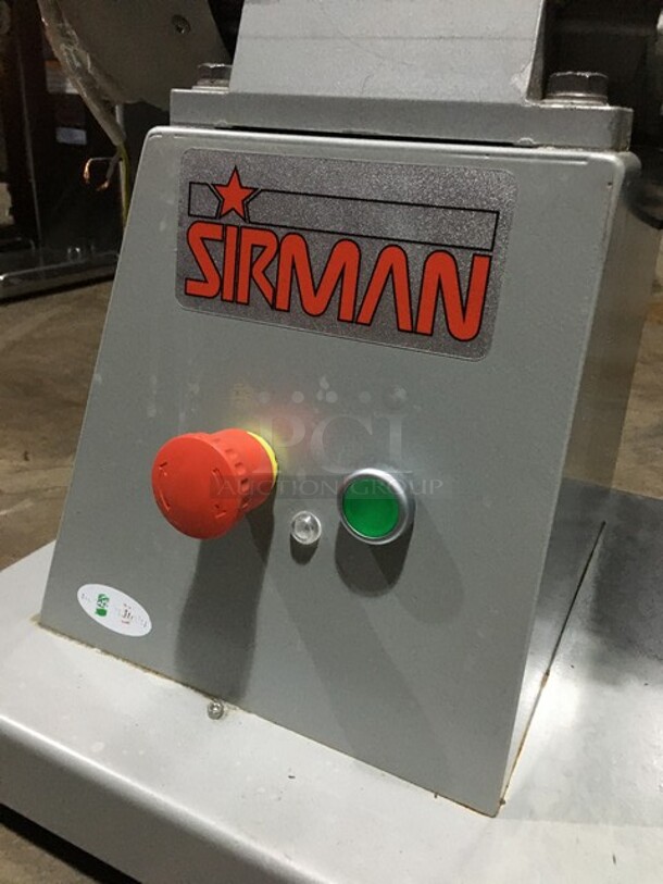 Sirman Commercial Electric Gear Driven Hard Cheese Grater! All Stainless Steel! Model GFHP4 Serial 17L00155! 220V!
 - Image 6 of 8