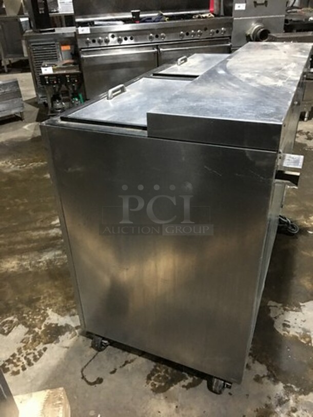 Amazing! Perlick Bar Back Beer Bottle Cooler! With 2 Sliding Doors! Model FR48 Serial 692311! 115V 1Phase!
 - Image 4 of 8