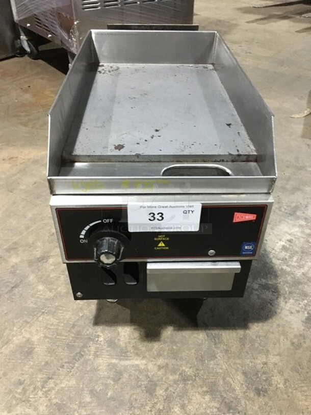 Cecilware Commercial Countertop Natural Gas Powered Flat Griddle! With Back & Side Splashes! Model BG12! On Legs! - Image 1 of 9