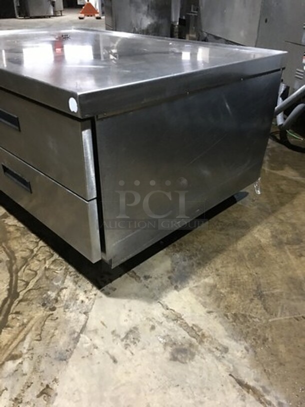 Delfield Commercial Refrigerated 2 Drawers Chef Base! All Stainless Steel! Model 17C52P Serial 1807150001526! 115V 1Phase! - Image 2 of 9