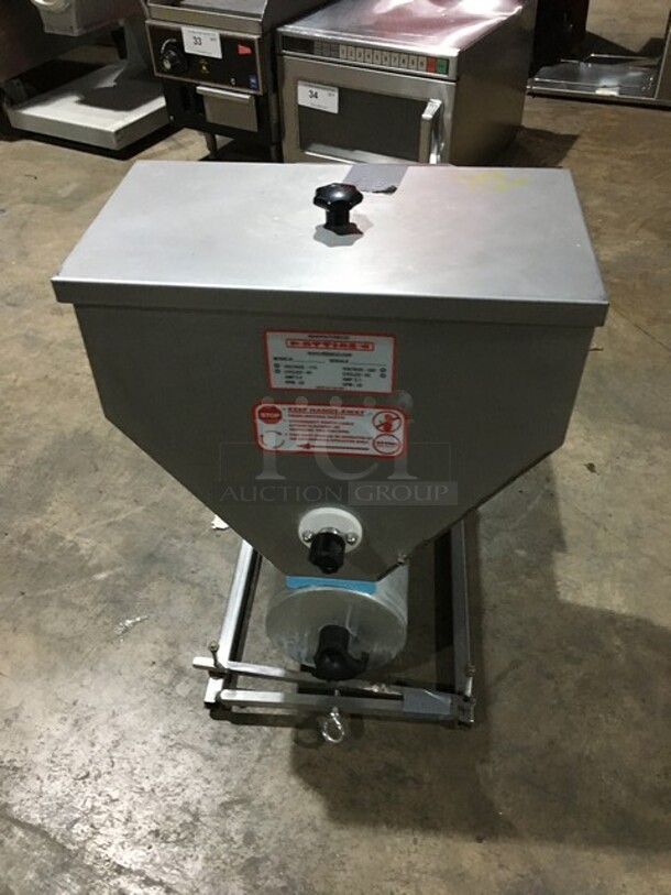WOW! 2011 Attias Commercial Countertop Chopper/Mincer! All Stainless Steel! 115/220V! - Image 3 of 8