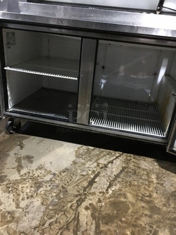 True Commercial Refrigerated Pizza Prep Table! With 2 Door Underneath Storage Space! All Stainless Steel! Model TPP67 Serial 14124746! 115V 1Phase! On Commercial Casters! - Image 5 of 11