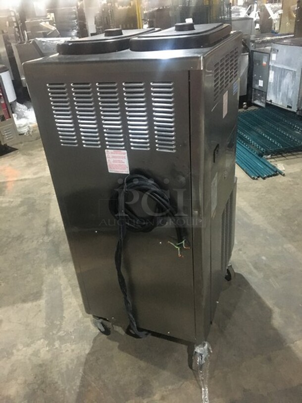 Taylor Commercial Floor Style 2 Flavor Frosty/Coolatta/Slushy Making Machine! With Milkshake Mixing Attachment! All Stainless Steel! Model 342D27 Serial K6018938! 208/230V 1Phase! On Commercial Casters! - Image 4 of 11