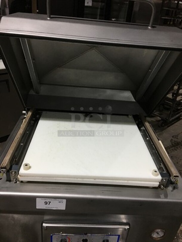 Sipromac Commercial Floor Style Single Chamber Vacuum Sealing Machine! All Stainless Steel! On Casters! - Image 5 of 9