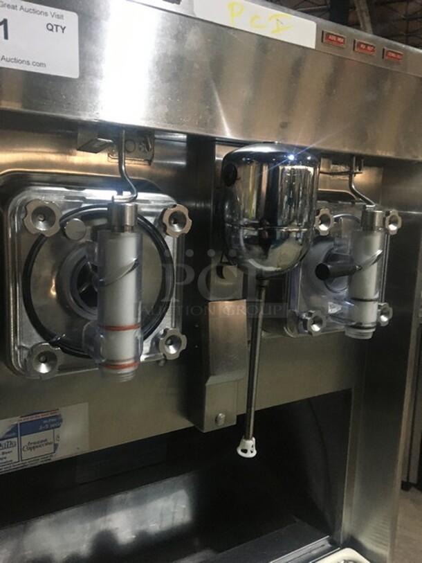 Taylor Commercial Floor Style 2 Flavor Frosty/Coolatta/Slushy Making Machine! With Milkshake Mixing Attachment! All Stainless Steel! Model 342D27 Serial K6018938! 208/230V 1Phase! On Commercial Casters! - Image 7 of 11