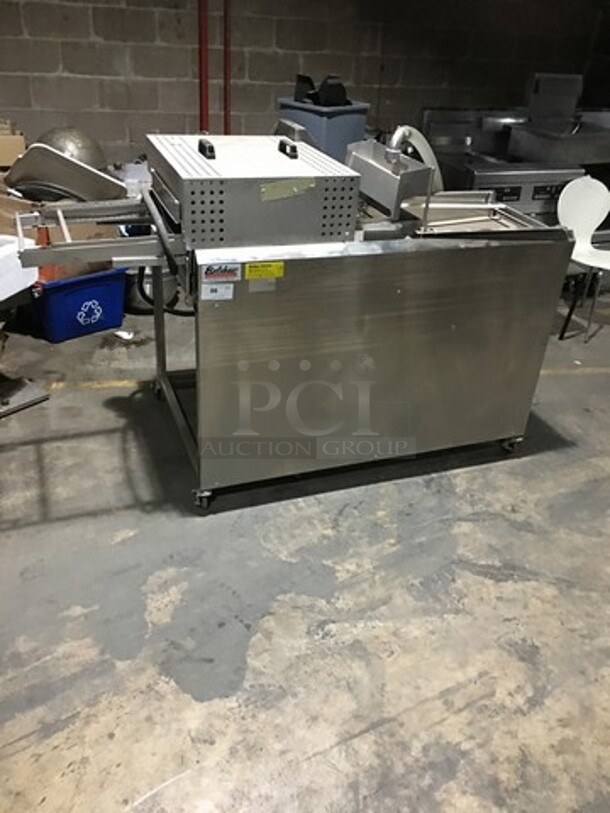 Nice! Belshaw/Lincoln Thermoglaze Floor Style Donut Glazing Machine! All Stainless Steel! Model 130120 Serial 3034670203! 1Phase! On Commercial Casters!