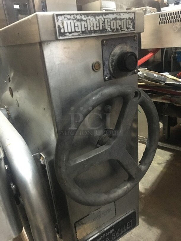 Market Forge Commercial Electric Powered Tilted Braising Pan/Skillet! Model 1000! All Stainless Steel! 208V 3 Phase! On Legs! - Image 6 of 8