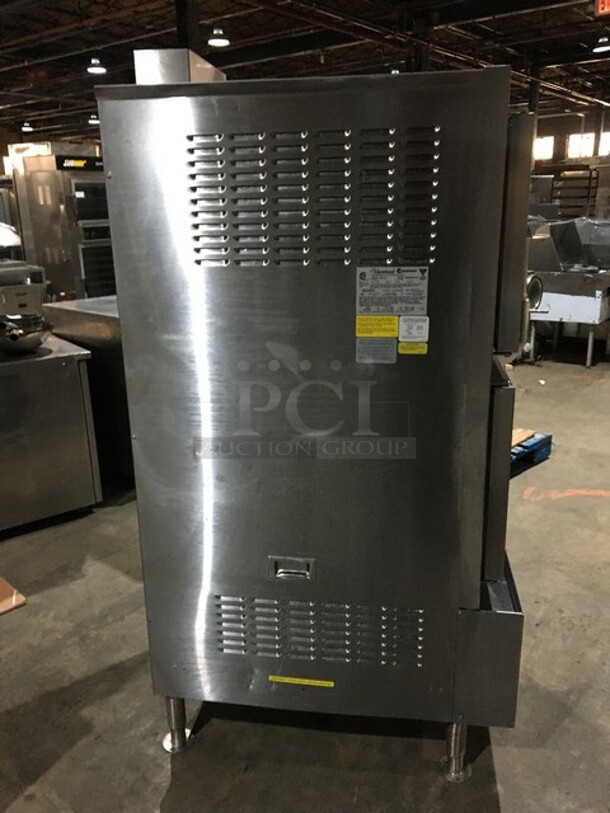Cleveland Range Dual Cabinet Natural Gas Powered Steamer! All Stainless Steel! Model 24CGA10 Serial 1406230001680! 115V 1Phase! On Legs! - Image 3 of 10