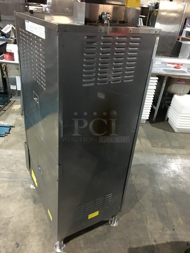 Cleveland Range Dual Cabinet Natural Gas Powered Steamer! All Stainless Steel! Model 24CGA10 Serial 1406230001680! 115V 1Phase! On Legs! - Image 4 of 10