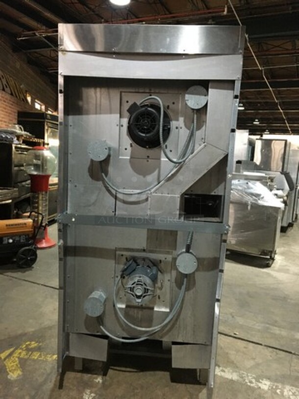 Vulcan Snorkel Commercial Natural Gas Powered Double Convection Oven! With View Through Doors! All Stainless Steel! Model SG1010B Serial 481068926MR! On Legs! 2 X Your Bid! Makes One Unit! - Image 3 of 11