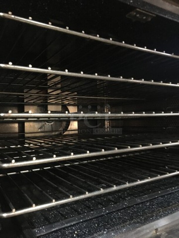Vulcan Snorkel Commercial Natural Gas Powered Double Convection Oven! With View Through Doors! All Stainless Steel! Model SG1010B Serial 481068926MR! On Legs! 2 X Your Bid! Makes One Unit! - Image 6 of 11