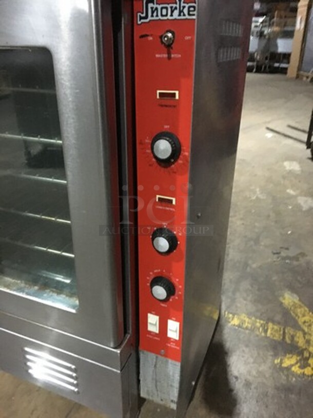 Vulcan Snorkel Commercial Natural Gas Powered Double Convection Oven! With View Through Doors! All Stainless Steel! Model SG1010B Serial 481068926MR! On Legs! 2 X Your Bid! Makes One Unit! - Image 8 of 11