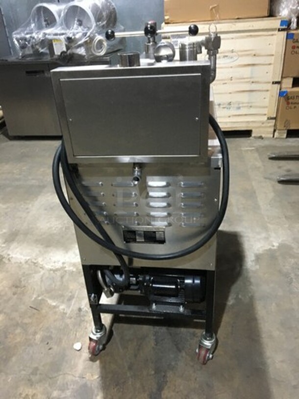 FAB! 2019 NEW NEVER USED! Shineho Equipment Electric Powered Pressure Fryer! Model P007! With Oil Filter System! On Casters! - Image 3 of 12