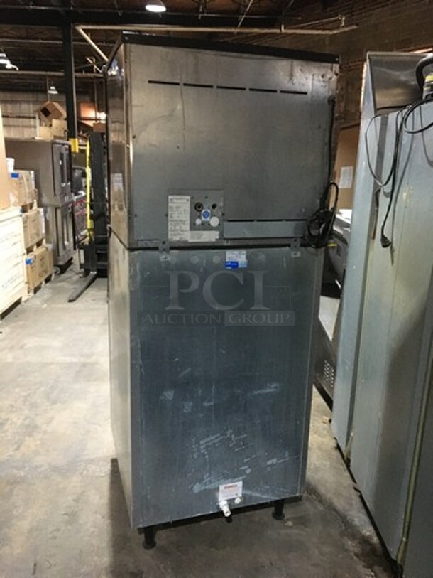 NICE! Ice-O-Matic Commercial Ice Making Machine! On Ice Bin! All Stainless Steel! Ice Machine Model ICE1006HW2 Serial C30605821Z! 208/230V 1Phase! Ice Bin Model B55PSB Serial 13101280010135! On Legs! 2 X Your Bid! Makes One Unit! - Image 4 of 9