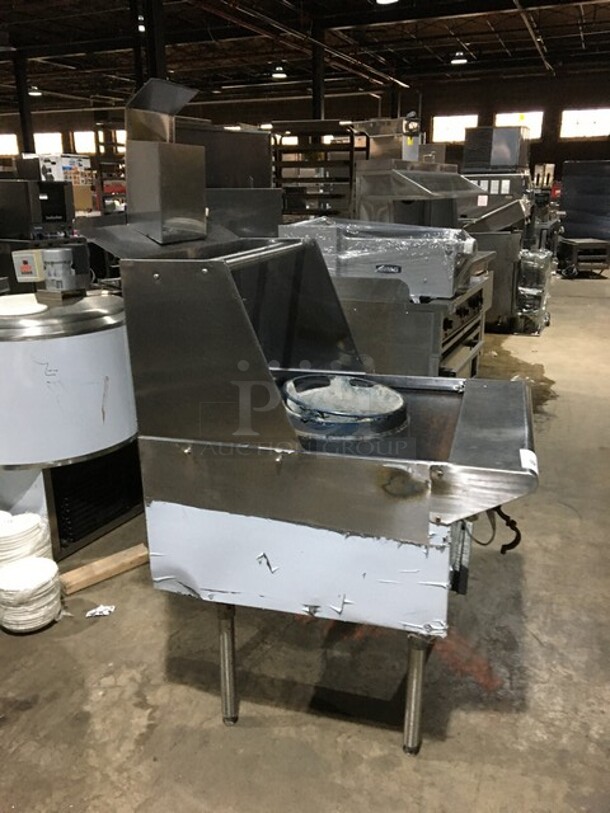 All Stainless Steel Natural Gas Powered Floor Style Single Burner Wok Range! On Legs!
 - Image 3 of 8
