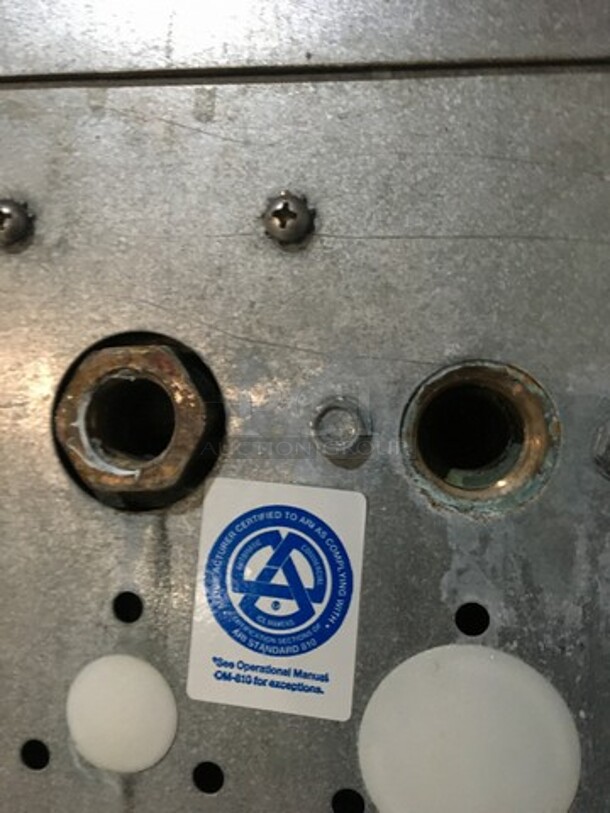 NICE! Ice-O-Matic Commercial Ice Making Machine! On Ice Bin! All Stainless Steel! Ice Machine Model ICE1006HW2 Serial C30605821Z! 208/230V 1Phase! Ice Bin Model B55PSB Serial 13101280010135! On Legs! 2 X Your Bid! Makes One Unit! - Image 8 of 9
