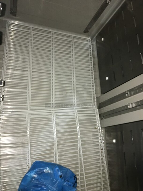 Hoshizaki Commercial 3 Door Reach In Cooler Merchandiser! With Poly Coated Racks! All Stainless Steel Body! Model CR3BFGYCL Serial E70037H! 115V 1Phase!
 - Image 7 of 12