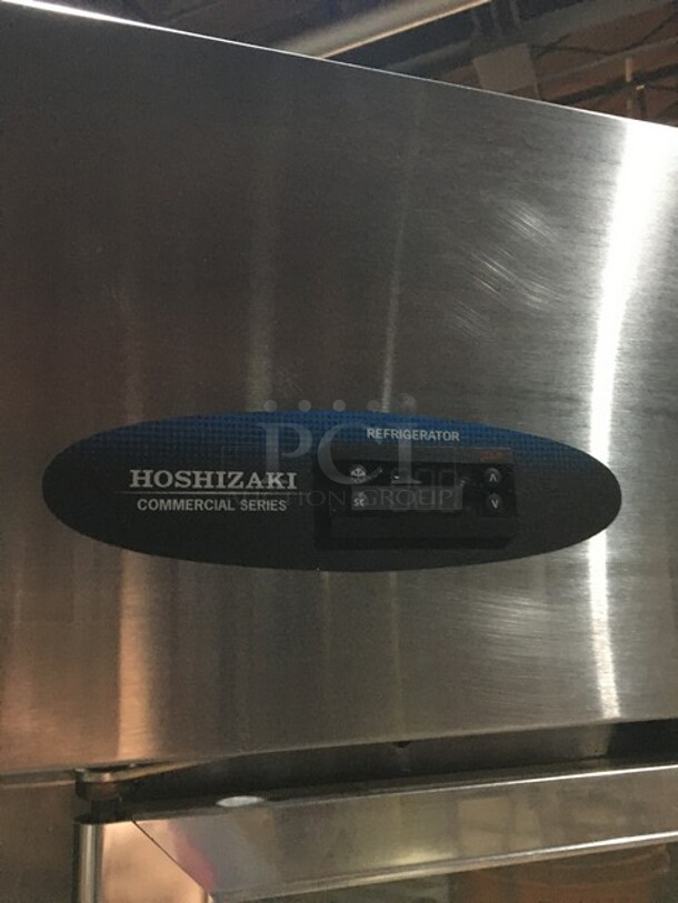 Hoshizaki Commercial 3 Door Reach In Cooler Merchandiser! With Poly Coated Racks! All Stainless Steel Body! Model CR3BFGYCL Serial E70037H! 115V 1Phase!
 - Image 11 of 12