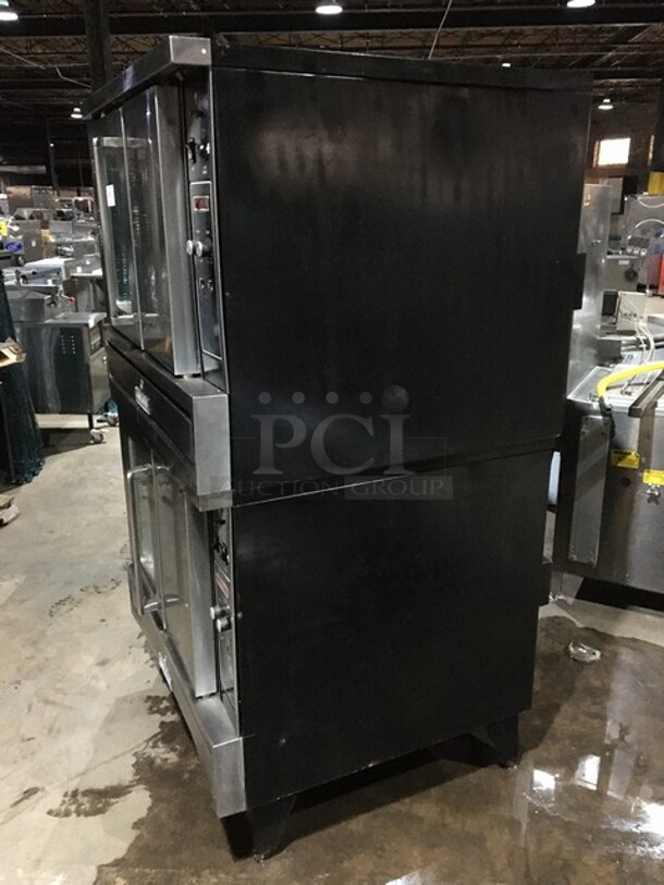 Sweet! Garland Electric Powered Double Deck Convection Oven! With Metal Racks! With One View Through Door & One Solid Door! Model TTE4! 230V 3Phase! On Legs! 2 X Your Bid! Makes 1 Unit! - Image 2 of 10