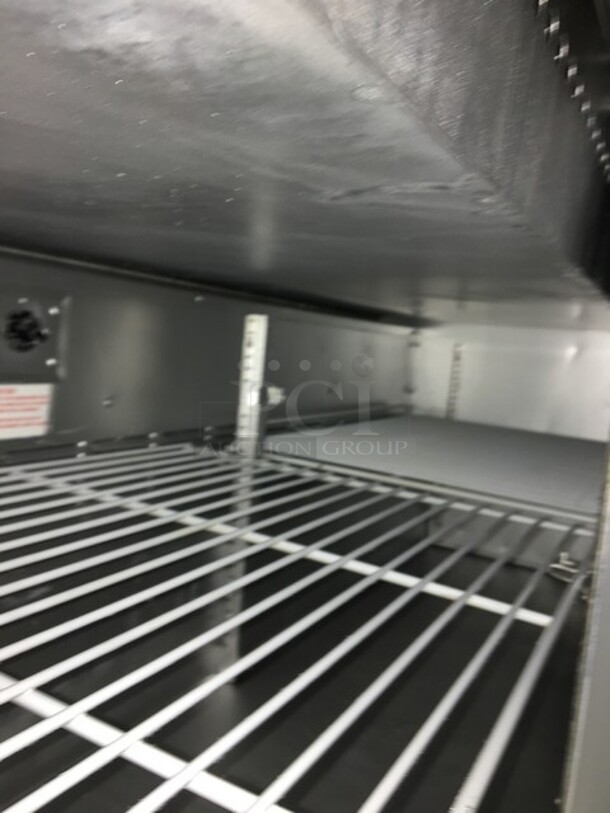 Beverage Air Commercial Refrigerated Sandwich/Salad Prep Table! With 2 Doors Underneath Storage Space! With Poly Coated Racks! With Commercial Cutting Board! All Stainless Steel! Model SP6024M! 115V 1Phase! On Commercial Casters! - Image 7 of 11
