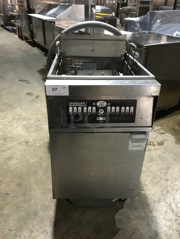 Hobart Commercial Electric Deep Fat Fryer! With Metal Basket! All Stainless Steel! Model 1HF85CF Serial 481656344! 208V 3Phase! On Commercial Casters! - Image 1 of 10