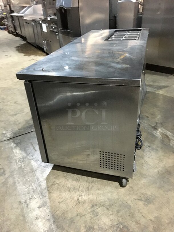 True Commercial Refrigerated Sandwich Prep Table! With Right Side Prep Area! With 3 Doors Underneath Storage Space! Model TSSU7208 Serial 7296097! 115V 1Phase! - Image 2 of 10