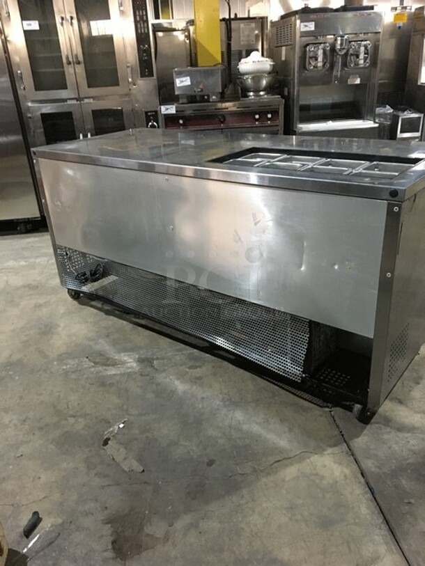 True Commercial Refrigerated Sandwich Prep Table! With Right Side Prep Area! With 3 Doors Underneath Storage Space! Model TSSU7208 Serial 7296097! 115V 1Phase! - Image 3 of 10