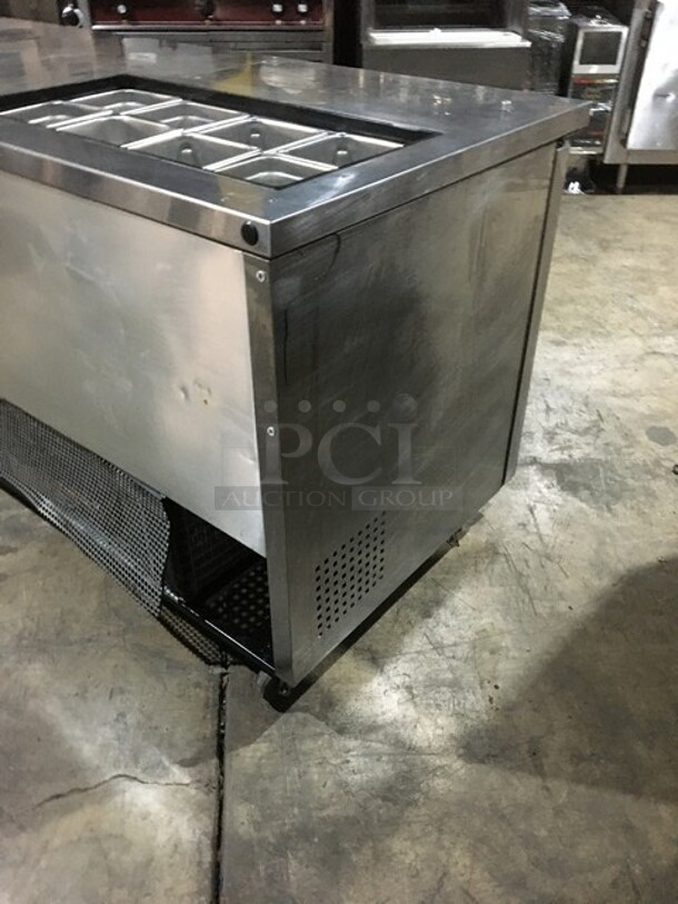 True Commercial Refrigerated Sandwich Prep Table! With Right Side Prep Area! With 3 Doors Underneath Storage Space! Model TSSU7208 Serial 7296097! 115V 1Phase! - Image 4 of 10