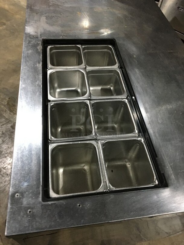 True Commercial Refrigerated Sandwich Prep Table! With Right Side Prep Area! With 3 Doors Underneath Storage Space! Model TSSU7208 Serial 7296097! 115V 1Phase! - Image 5 of 10