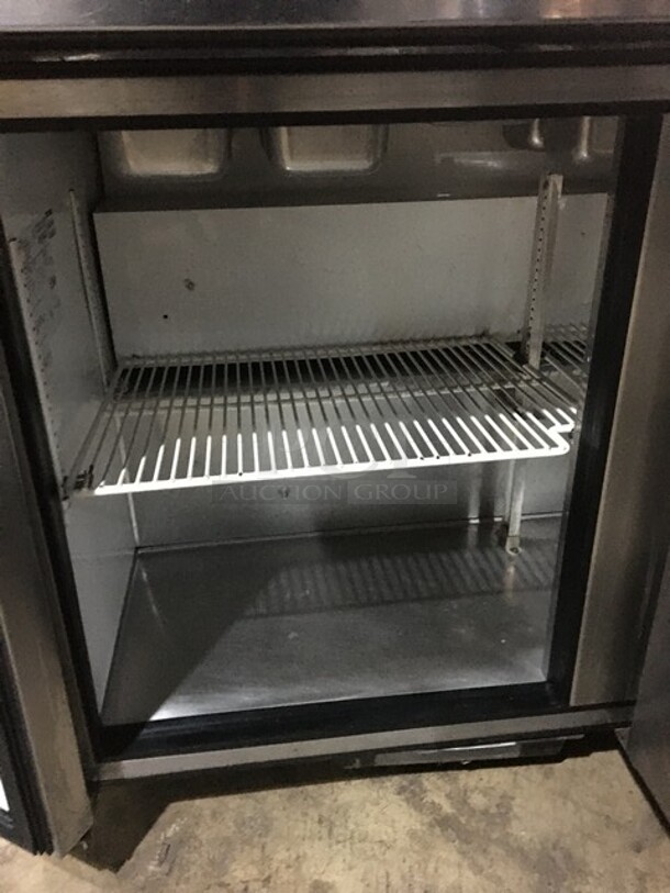True Commercial Refrigerated Sandwich Prep Table! With Right Side Prep Area! With 3 Doors Underneath Storage Space! Model TSSU7208 Serial 7296097! 115V 1Phase! - Image 7 of 10