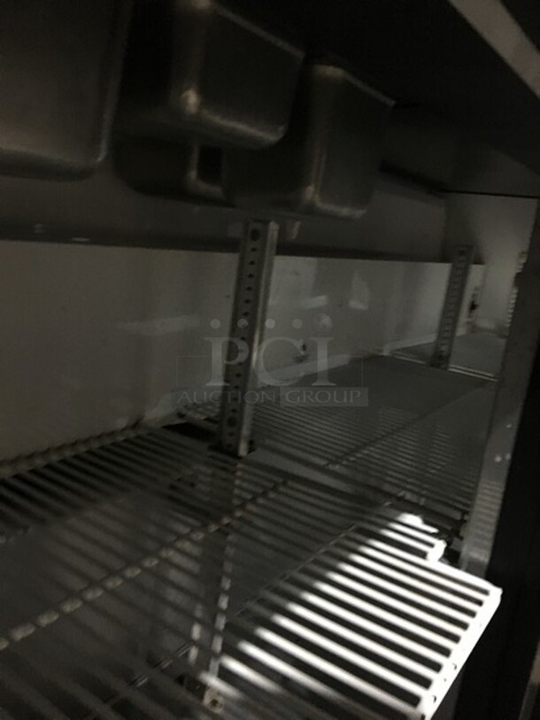 True Commercial Refrigerated Sandwich Prep Table! With Right Side Prep Area! With 3 Doors Underneath Storage Space! Model TSSU7208 Serial 7296097! 115V 1Phase! - Image 8 of 10