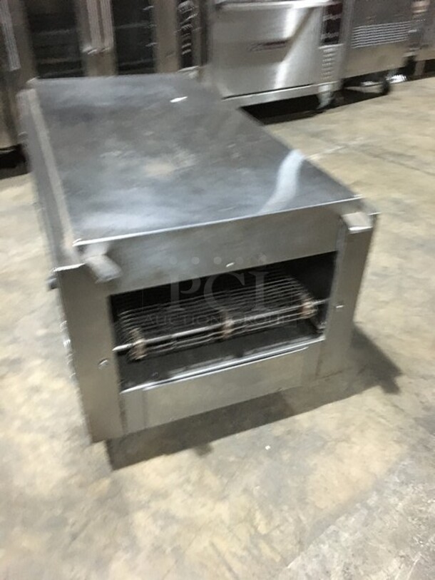 Star Holman Commercial Countertop Conveyor Toaster! All Stainless Steel! Model QT14B Serial COQT0807B0002! 208V 1Phase! On Legs! - Image 2 of 8
