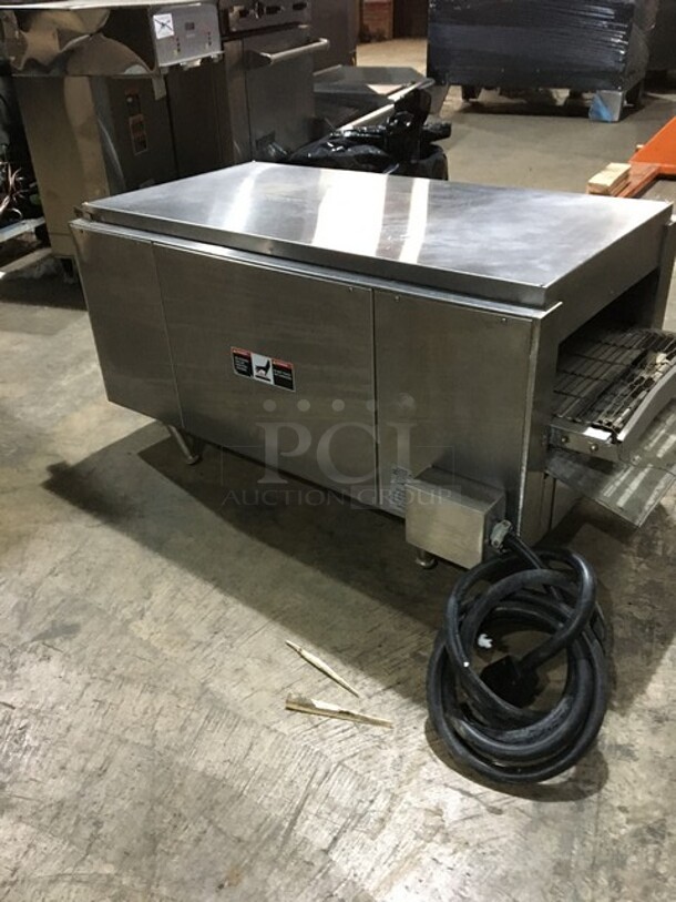 Star Holman Commercial Countertop Conveyor Toaster! All Stainless Steel! Model QT14B Serial COQT0807B0002! 208V 1Phase! On Legs! - Image 4 of 8