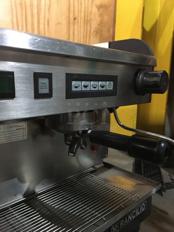 Rancilio Commercial Countertop Dual Espresso Machine! With Steam Wands! All Stainless Steel Body! 220V! - Image 8 of 12