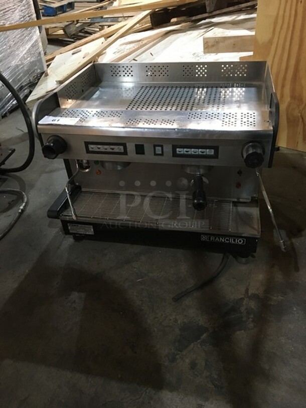 Rancilio Commercial Countertop Dual Espresso Machine! With Steam Wands! All Stainless Steel Body! 220V! - Image 11 of 12