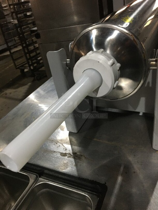 Bimg Commercial Floor Style Sausage Stuffer! All Stainless Steel! Model EL.102 Serial 000043! - Image 8 of 9