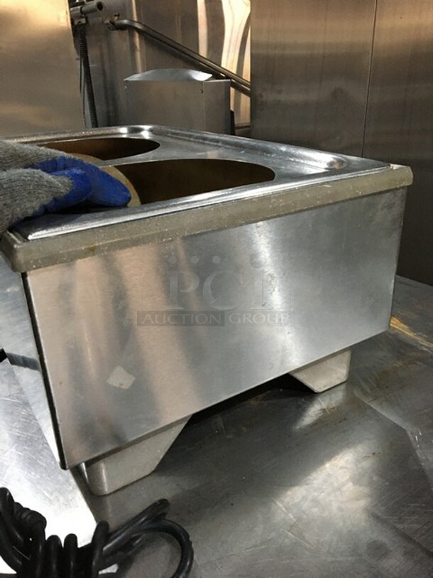 Vollrath Commercial Countertop Food Warmer! With Removable Soup Inserts! All Stainless Steel! Model HSULTRA Serial G26700889141008! 120V! - Image 4 of 8